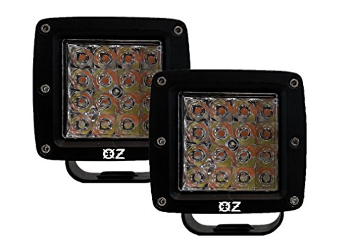3" Dual Color High Output White Amber LED POD light Harness DOT Black Covers Changing Flasher Strobe Optic Lens Emergency Driving Fog Spot Light for Offroad Truck SUV ATV Motorcycle Marine - Thumbnail 4
