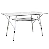 Uquip Variety L – Aluminium Klaptafel met Opbergnet – in Hoogte Verstelbaar – (120x70cm)