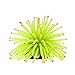 Jardin Silicone Aquarium Fish Tank Mini Sea Anemone Ornament, Yellow Green