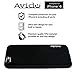 Avido iPhone 6/6s Case Ultra Slim Series Premium Phone Case with Anti-Dust Cover Protection (All Ports Protected) for Apple (4.7-Inch) 1.2mm TPU - Smooth Black