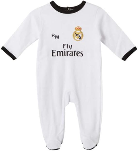 RealMadrid Pelele Blanco 3-12 Meses: Amazon.es: Ropa y accesorios