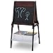 Delta Children MySize Kids Double-Sided Storage Easel -Ideal for Arts & Crafts, Drawing, Homeschooling and More, Dark Chocolate