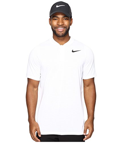 Nike Men's TW Dri-Fit Cotton Blade Polo (Birch Heather/Black, Medium)