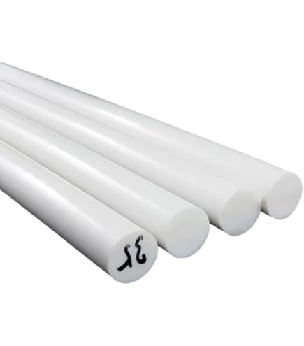 MUKCHAP 3 Pack Acetal Copolymer Round Rods, 1.5 X 12 Inch