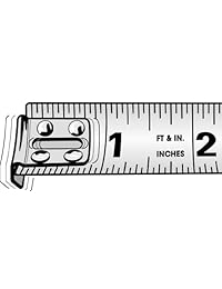 PHV1425D Cinta de ingeniero de retorno de la alimentación Lufkin, 1 pulgada por 25 pies, anaranjada de gran visibilidad