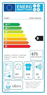 Candy Smart Pro CSOEC10DE Wifi 10kg Condenser Tumble Dryer White B Rated view 7