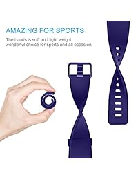 CreateGreat correas Compatible con Fitbit Versa, Silicona Ajustable Reemplazo Pulsera para Fitbit Versa Smart Watch Heart Rate Fitness Pulsera Pequeña Grande
