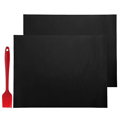 Grill Mats,Xpatee Non-Stick and Reusable BBQ Grill Mat and Baking Mat- 16