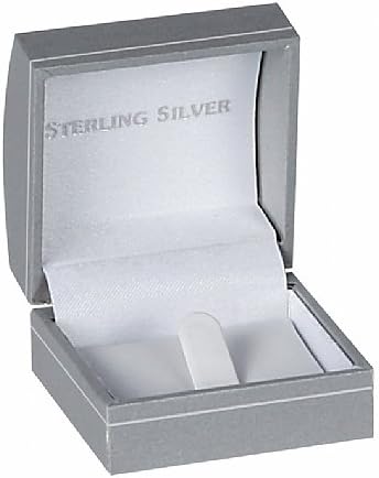 Isaac Kieran Velvet Gift Box Travel Storage Display Case (Grey Ring Box, 2.0 x 2.0)