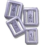 Sea Pearls Uncoated Lace Thru Style Hard Weights, 5Pounds