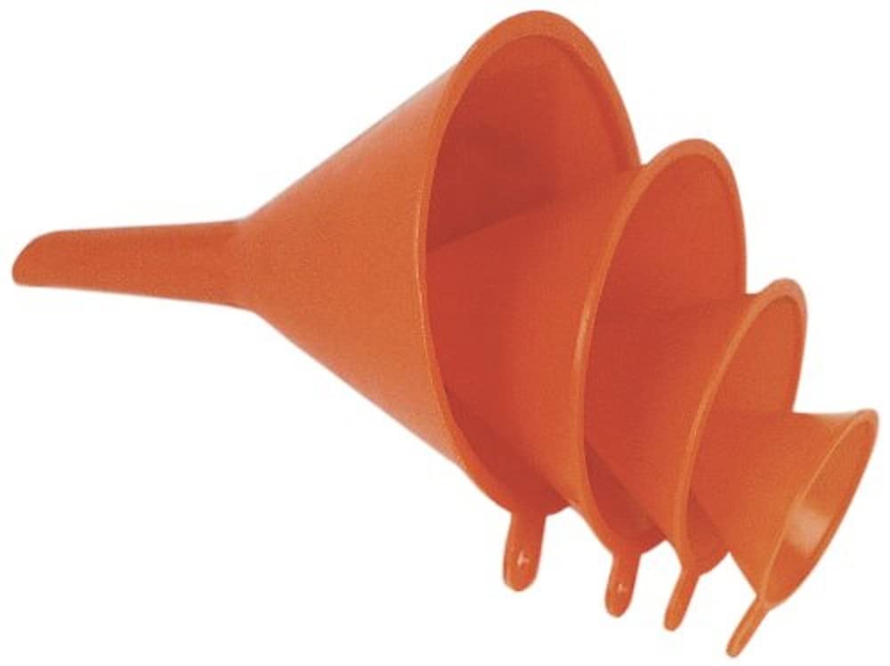 Mannesmann Plastic Funnel Set of 4 Pairs – 50/75/100/125 mm/4 m 455