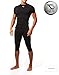 Defender Men's Cool Dry Compression Baselayer Quick Dry Running Shirt, Red, Medium
