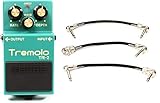 Boss TR-2 Tremolo Pedal + MXR 3PDCP06 Angled to