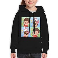 Guiping Albertsstuff + Flamingo Teen Hooded Sweate Sweatshirt L Black