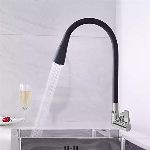 Torneira Cozinha Parede Gourmet Flexível 1/4 De Volta Com Chuveirinho -C70