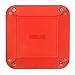 GAMELAND Dice Tray, Foldable, Orange, Plastic, Faux Leather, Rectangular, Fits in Board Game Box, for Roleplaying RPG Dice