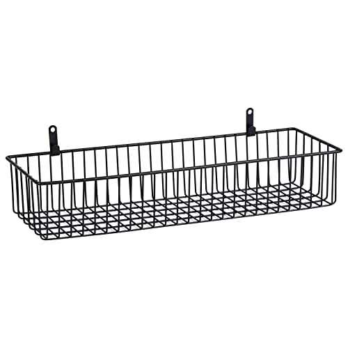 Wetheny Farmhouse Decor Metal Wire Organizer Storage Basket Bin (1 Pack