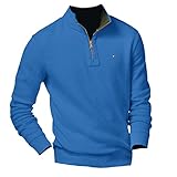 Tommy Hilfiger Men's Quarter-Zip Mock-Collar Sweater Jumper Pullover