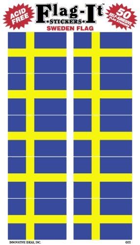 Sweden flag stickers for home or school