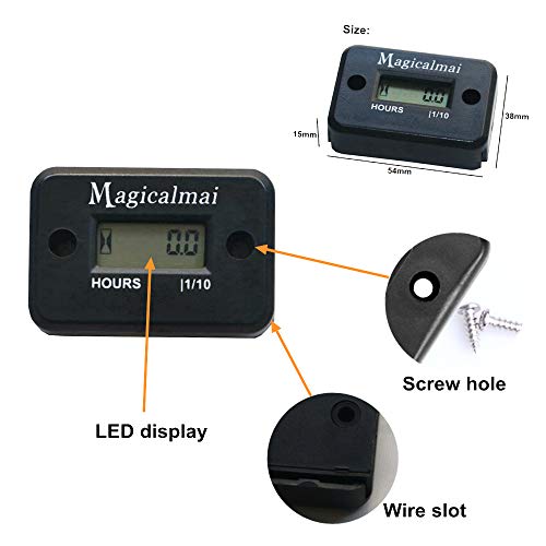 1 Magicalmai+Inductive+Motorcycle+Snowmobile+Waterproof+Hour