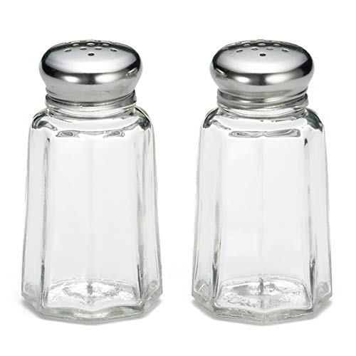 Paneled Salt and Pepper Shakers Set of 2 Tablecraft 150S&P Glass