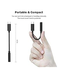 (2-Pack) USB C to 3.5mm Aux Cable Headphone Adapter Type C to 3.5mm Audio Adapter Type C Dongle Connector Compatible with Pixel 3 2 3XL 2XL, iPad Pro 2018, One Plus 6T, Huawei and More USB C Devices