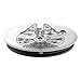Star Wars Millennium Falcon Line Art Sketch PopSockets Standard PopGrip