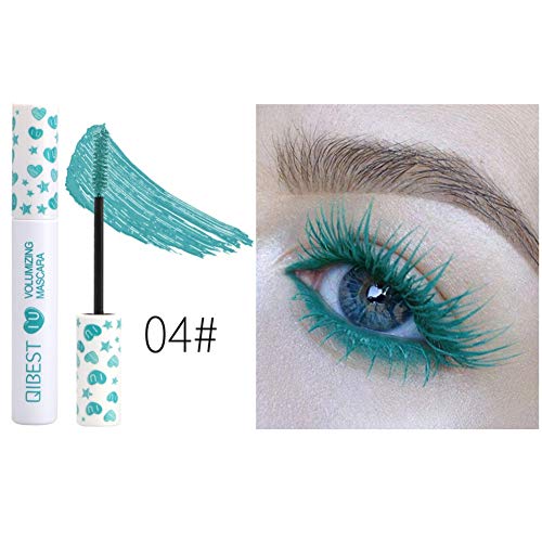 Allbestaye-Bunt-Mascara-Wimperntusche-Wasserfest-Volumizing-Wimpern-Curling-Slender-Langlebig-Augen-Make-up-Schwarz-Lila-Blau-Grn-Rot