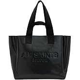 AllSaints WOMEN'S W054XB IZZY LEATHER TOTE BLACK ONE SIZE