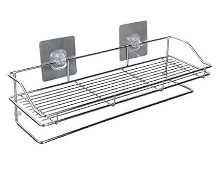 Egab Stainless Steel Multi Purpose Bathroom - Shelf - Rack - Kitchen Shelf Magic Sticker