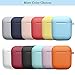 Compatible AirPods Case Cover Silicone Protective Skin for Apple Airpod Case 2&1 (2 Pack) Black/Sand Pink