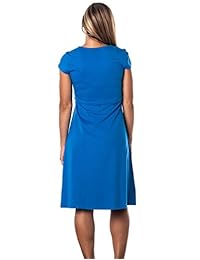 Corpiño de tela doble con cuello en V de Alki'i con vestido de seda drapeado de una línea