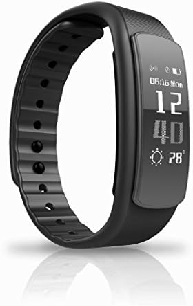 Heart Rate Monitor,Smart Bracelat OLED IP67 Waterproof Fitness Pedometer Sleep Monitor Smart Watch Sports Wristband Fitness Activity Tracker for IOS &amp; Android Smartphone Black!
