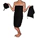 Country Bound 3-Piece Microfiber Travel Towel Set - Black
