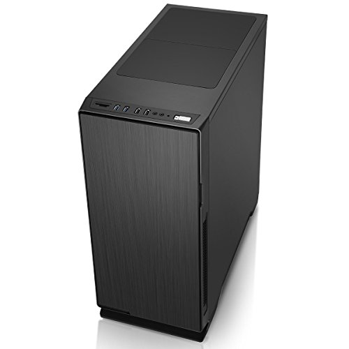 Gamemax Silent Mid-Tower PC Gaming case, ATX, Sound Dampening, 2 Fan Controllers Included, SD/TF Card Reader Built-in, Water Cooling Support, 1 x 120mm White Bladed Fan Included | Black GMX-Silent