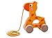 Wooden Pull Along Toy Set of 3- Beautiful Giraffe, Elephant & Zebra Pull Along Toy for Baby Boy & Girl- The Best Toy for 1-Year Olds and up- Outdoor & Indoor Toy for Babies & Toddlers- Child Safe Toy