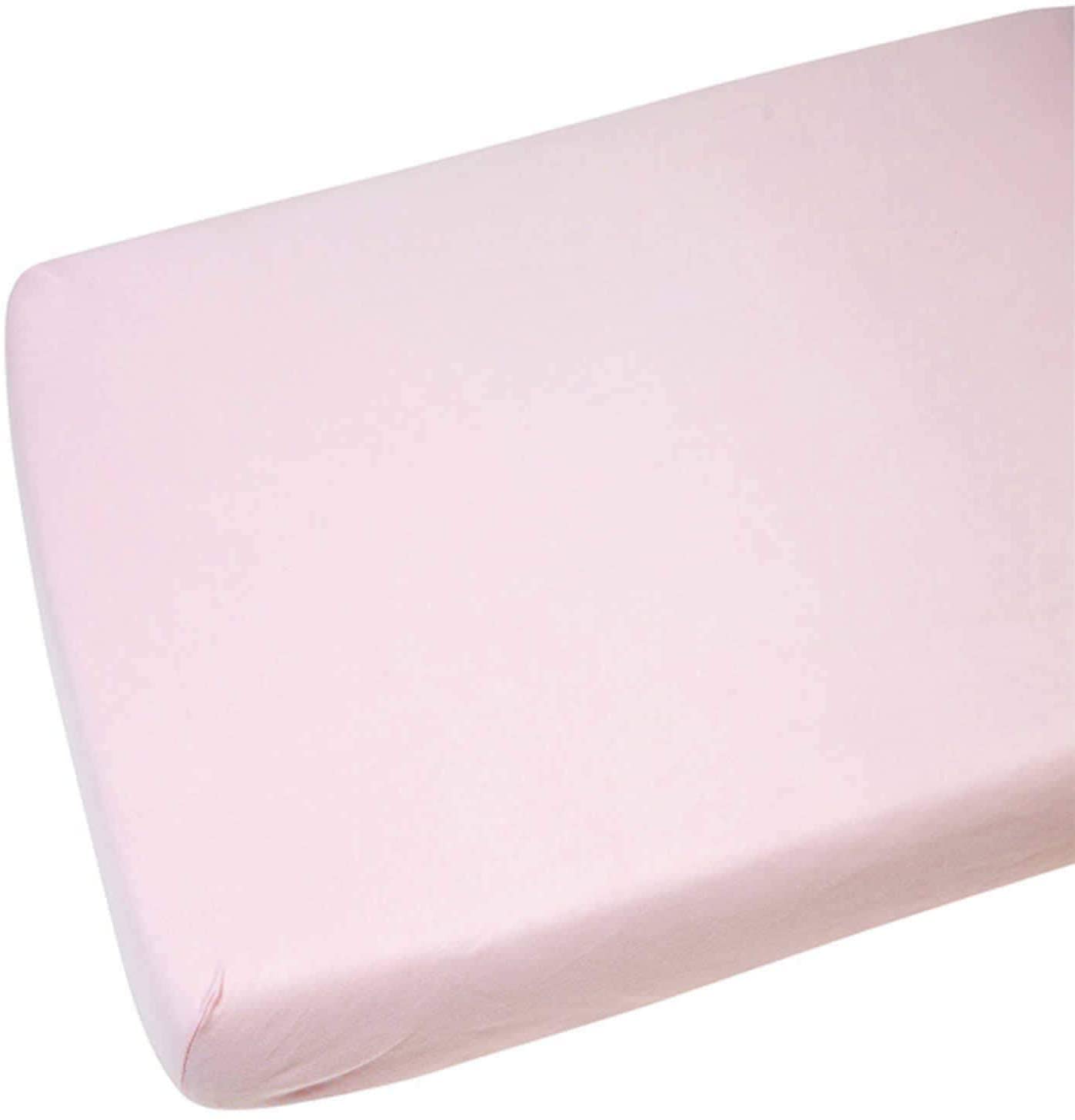 Family Bedding Next to Me Crib Fitted Sheet For Chicco | Next2me Fitted Sheet 51x85cm| Jersey Soft Bedsheet Hypoallergenic Elasticated Breathable Fitted Cot Sheet (Single Pack, Pink)