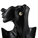 joyliveCY Women's Gold Plated Earrings Stud Dangle Willow Leaves Rhinestone Earrings