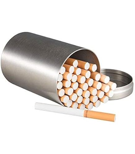 tobacco tins amazon Amazon.com: Retro Tin Cigarette Case, Fit King, TIN1BKG-1 : Health &  Household