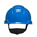 3M Hard Hat, Blue, Lightweight, Adjustable 4-Point Ratchet, H-703R