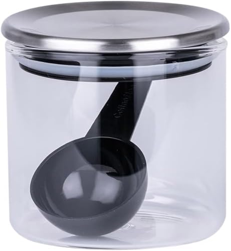 CASUAL PRODUCT スタンダードガラスキャニスター ステンレスリッド 300ml 576843 耐熱ガラス