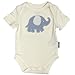 Silkberry Baby Bamboo Unisex-Baby Newborn Short Sleeve Lap Neck Bodysuit