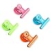 1.5in Metal Magnetic Clips, Colored Magnets Clips, Refrigerator Whiteboard Wall Hanging Magnets 12 Packs with 5 Metal Plates (Four Colors)