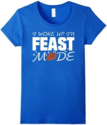Womens Official: Feast Mode On,Thanksgiving 2017 fancy feast turkey XL Royal Blue