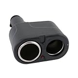TOOGOO Two-Way 12V DC Car Charger Cigar Cigarette Lighter Double Power Adapter Socket Splitter, Black / DUAL SPLITTER / UNIVERSAL for suitable for cell phone, GPS, iPod, and PDA (ALL Cell Phone Models such as Apple iPhone , Acer, Asus, Audiovox, Blackberry, Casi