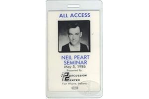 RIGHT BRAIN/LEFT BRAIN NEIL PEART 1986 Laminated Backstage Pass Exclusive Drum Seminar RUSH