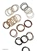 White Platinum Blonde No-Metal 4mm Elastic Hair Ties Color Match Ponytail Holders - 24 Count