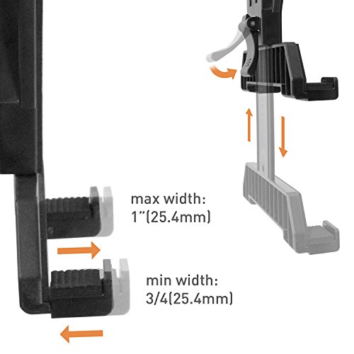 iBOLT TabDock Bizmount Clamp- Heavy Duty Dual-Ball C-Clamp Mount for All 7" - 10" Tablets (iPad, Samsung Galaxy Tab, etc.) for Desks, Tables, Wheelchairs, Carts: Great for Homes, Schools, Offices