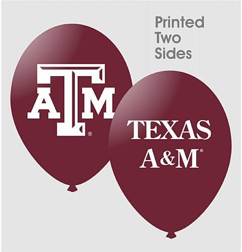 Shindigz Collegiate Latex Balloons Texas A&m Package of 10