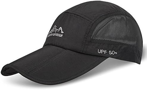 JOSENI Outdoor Quick Dry Sun Hat Folding Portable Unisex UV SPF 50+ Baseball Cap